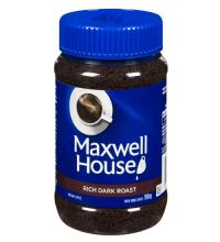 Maxwell House - Rich Dark Roast Instant Coffee.