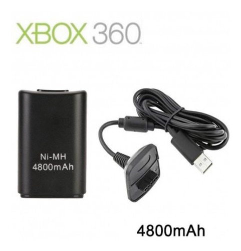 Bateria Recargable y Cargador Rapido de Intec para Xbox 360.
