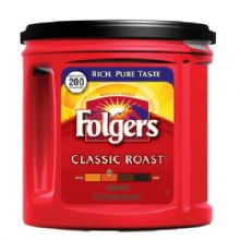 Folgers Classic Roast Ground Coffee.