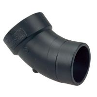 Codo de 45 grados de 1 1/4" en Plastico - Macho x Hembra