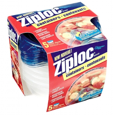 Envases Plasticos - Medianos Ziploc 5 unidades