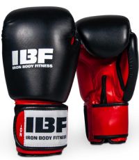 IBF Sport Series Boxing Gloves 12 oz - Red & Black