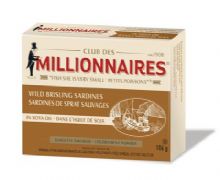 Millionnaires Wild Brisling Sardines in Soya Oil