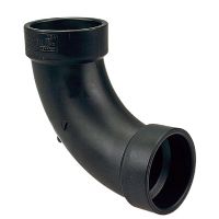 Codo de 90 grados de 1 1/2" en Plastico - Hembra