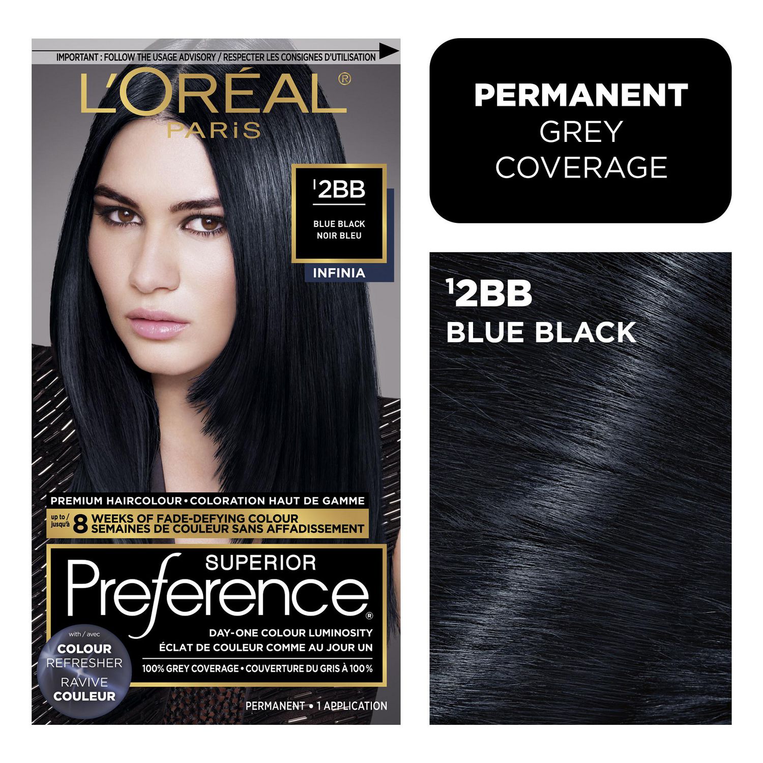 LÓreal® Paris - Tinte negro Natural.